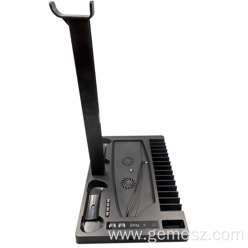 Cooling Fan Charging Station Vertical Stand for PS5